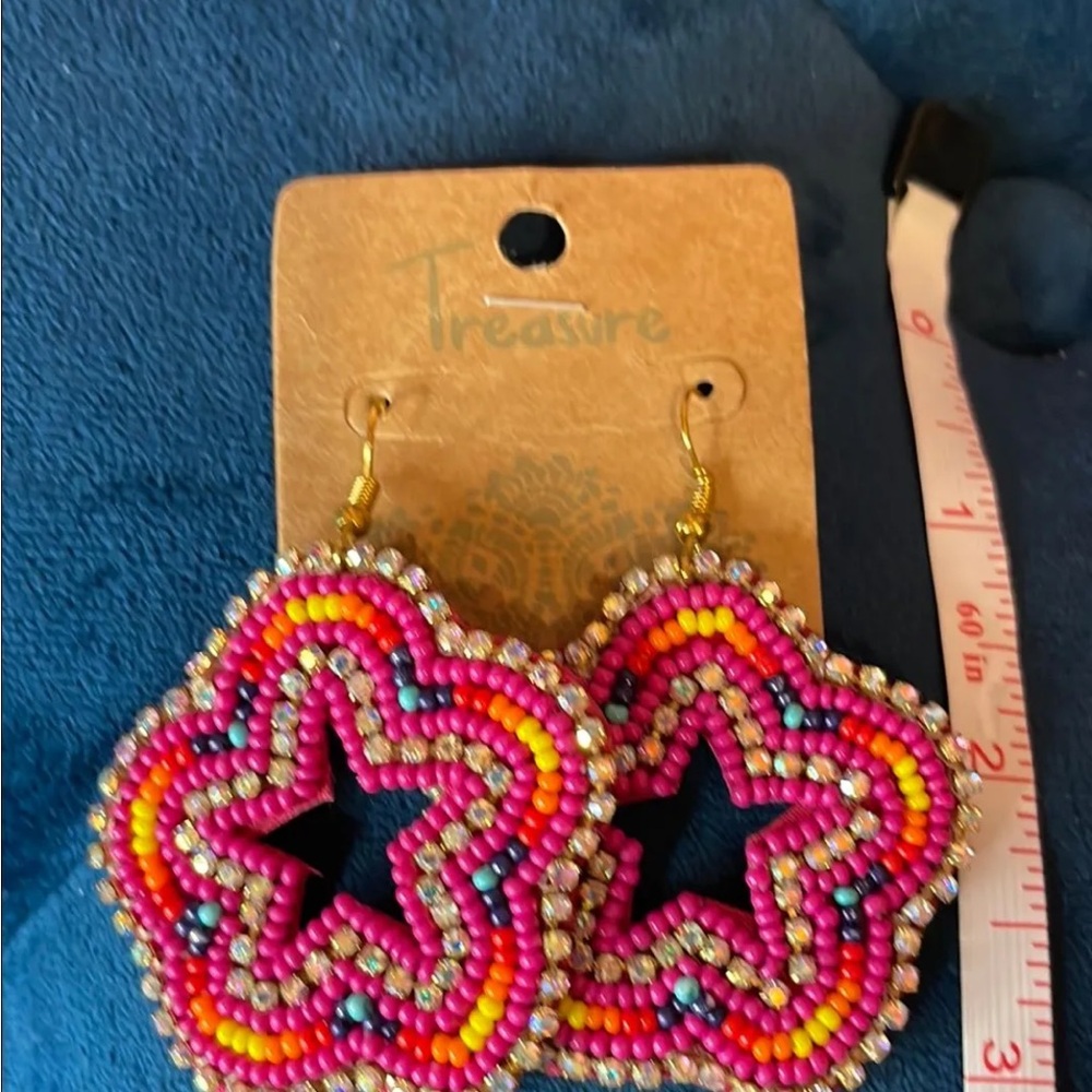 Colorful Star Beaded Earrings